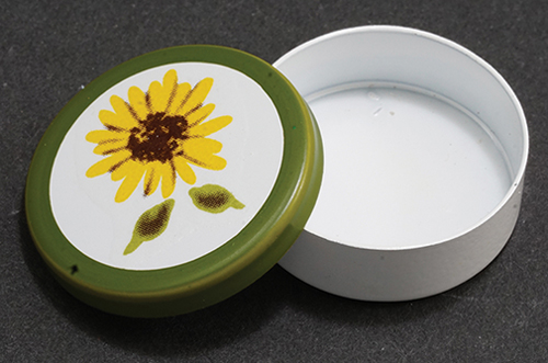 Round Tin, Sunflower Design